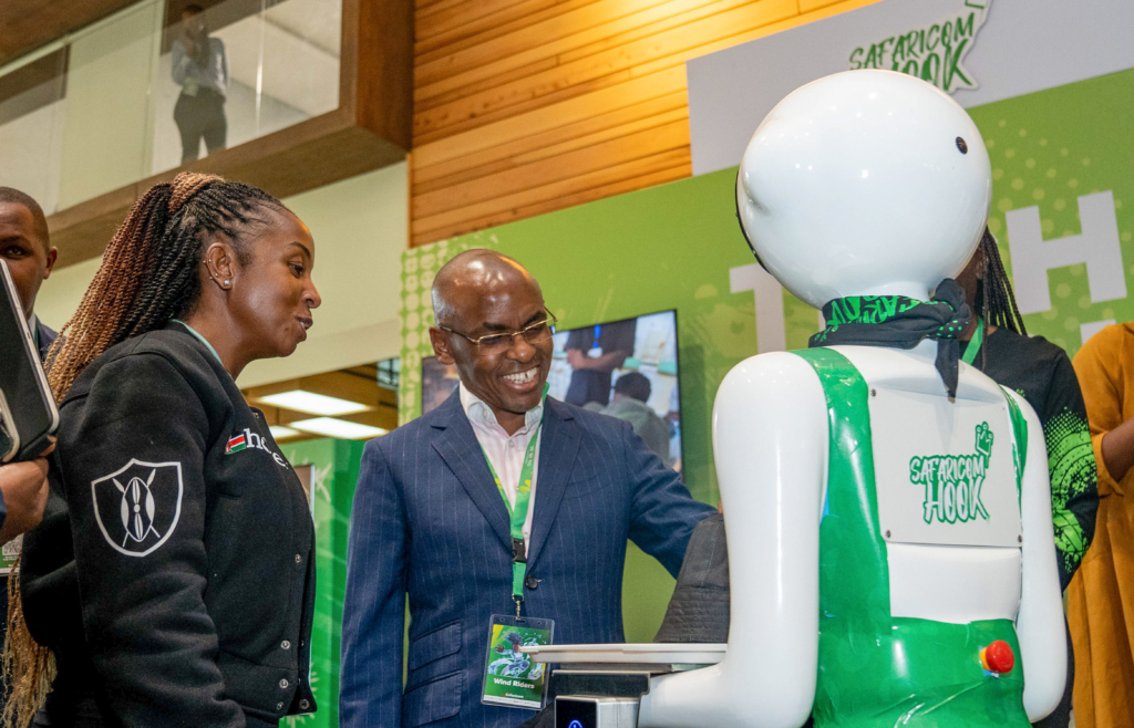 Young innovators and engineers at Safaricom Engineering Summit 2025, exploring AI, fintech, and sustainable tech solutions in Kenya.