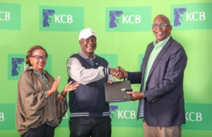 Robert Matano Appointed KCB FC Head Coach in Technical Bench Shake-Up KCB FC patron Azu Ogola presents a football to the newly signed KCB FC coach Robert Matano signs moments.