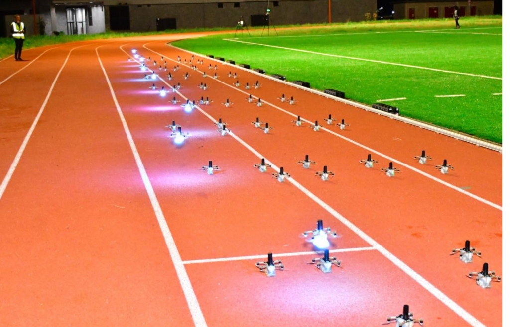 Drone Testing activity at Konza Technopolis by Jays pyrotechnics under the supervision of KCAA