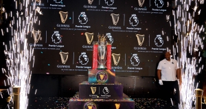 Trophy Unveiling during Guinness Brings the Premier League Trophy to the Nairobi Supporters