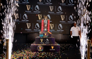 Guinness Brings the Premier League Trophy to the Nairobi Supporters Trophy Unveiling during Guinness Brings the Premier League Trophy to the Nairobi Supporters