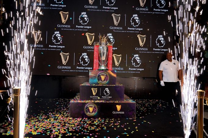 Guinness Brings the Premier League Trophy to the Nairobi Supporters Trophy Unveiling during Guinness Brings the Premier League Trophy to the Nairobi Supporters