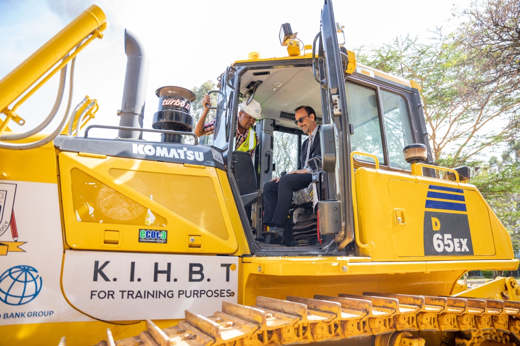 World Bank Global Director of Education, Luis Benveniste at the Kenya Institute of Highways and Building Technology – Ngong Campus, one of the 16 regional flagship 