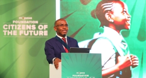 Safaricom’s M-PESA Foundation Launches KES 30 Billion Education Programme to Shape Kenya’s “Citizens of the Future” Safaricom CEO during the launch of Citizens of the Future
