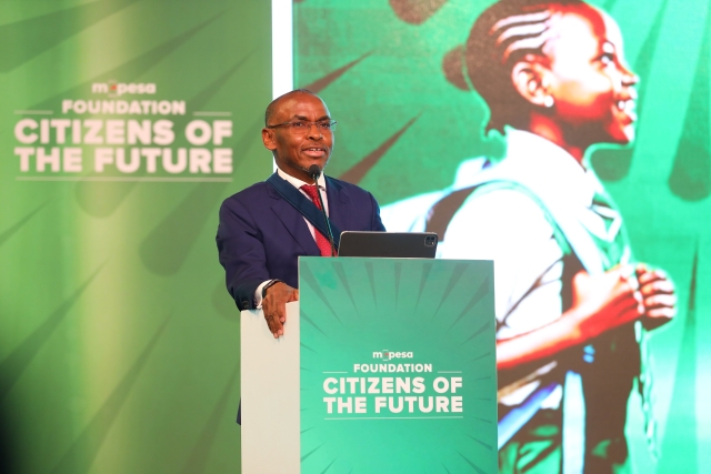 Safaricom CEO during the launch of Citizens of the Future