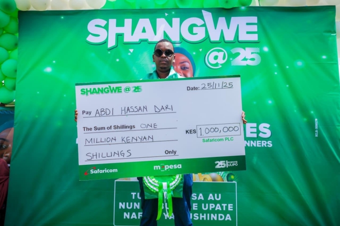 Inspiring Safaricom Shangwe @25 Story: Garissa Boy Becomes Young Millionaire Overnight How Safaricom Shangwe @25 Changed Young Garisa Man’s Life