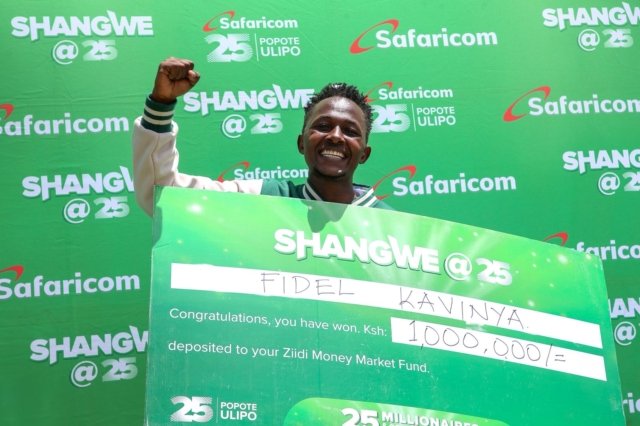 Safaricom Announces Final Shangwe @25 Millionaire in Kitui County