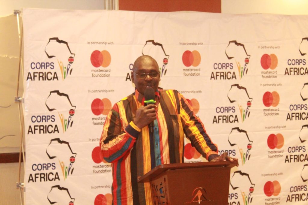 Chairman of the CorpsAfrica Kenya Board Anthony Okoth
