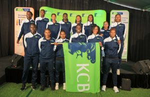 KCB Names Squad Ahead of Africa Women’s Club Championship in Cairo Traveling KCB Women’s Volleyball Team during the official flag-off ceremony for the team as they depart for Egypt for the 2026 African Club Championship at Kencom, Nairobi, on April 10, 2026.