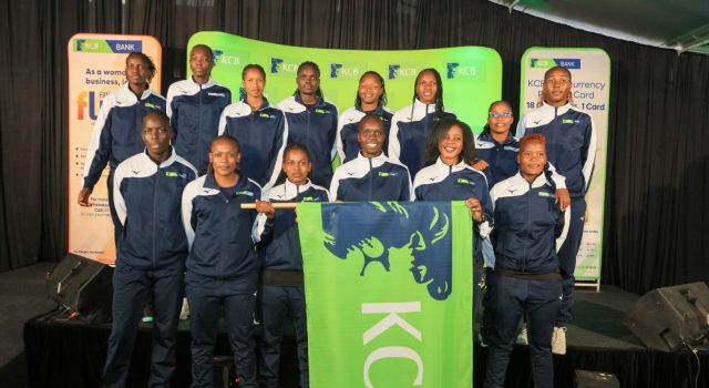 KCB Names Squad Ahead of Africa Women’s Club Championship in Cairo Traveling KCB Women’s Volleyball Team during the official flag-off ceremony for the team as they depart for Egypt for the 2026 African Club Championship at Kencom, Nairobi, on April 10, 2026.