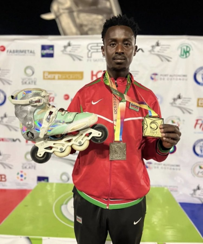 Kelvin Kiarie: Kenyan Skater Earns 2 Gold Medals in Benin Solo but Gains Viral Fame Kelvin Kiarie