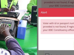 IEBC Advises Those Getting Online Voter Check Error Messages To Visit Constituency Office IEBC Advises Those Getting Online Voter Check Error Messages To Visit Constituency Office